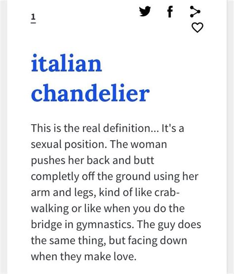 Italian Chandelier Sex Position